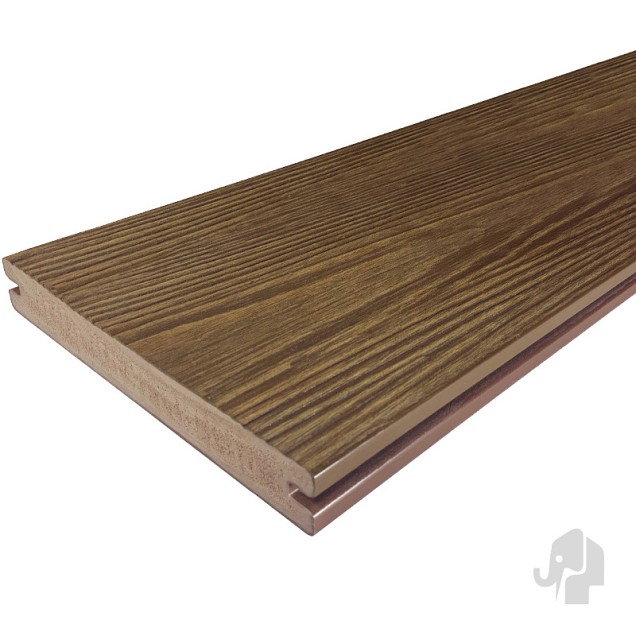 Eva-Last Driftwood Brown FSC Apex decking clip 24x190x5000mm houtnerf bc ~