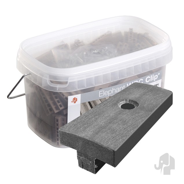 Rock Grey clips tbv WPC (emmer 100 st) ~