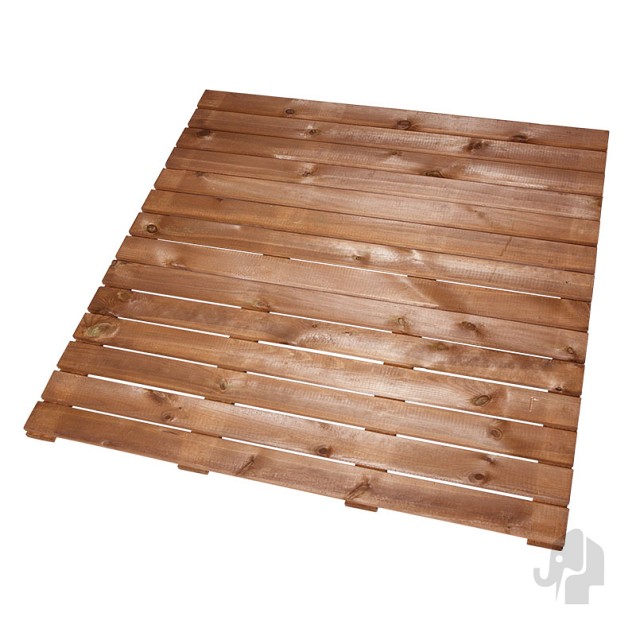 Grenen FSC tuintegel 14/4L 15mm 30x1000x1000mm [bruin geimpregneerd] bc ~