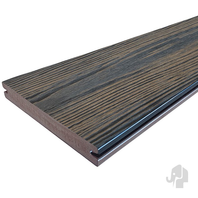 Eva-Last Driftwood Dark FSC Apex decking clip 24x190x3000mm houtnerf bc ~