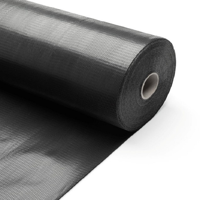 DPC Slabbenfolie 300 MU  rol 50 mtr x 0.6 mtr ~