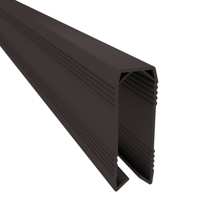 Dual Straight bovenprofiel klein 247x4,9x1,8 cm bruin ~