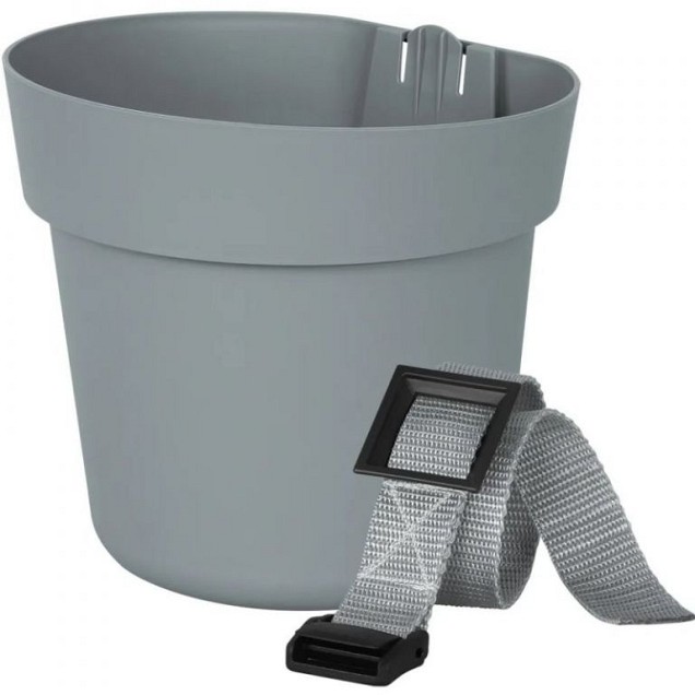 Bloempot Conny 16 cm steengrijs ~