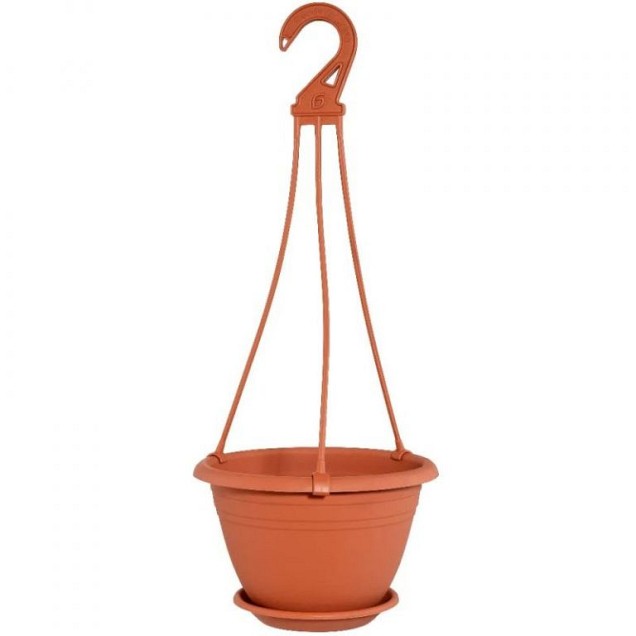 Galicia hangpot 25 cm terracotta ~