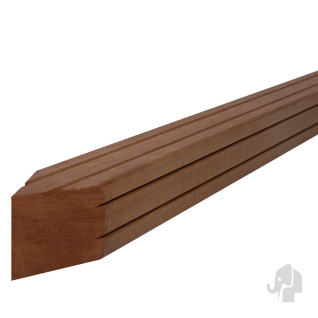 Guariuba paal gezaagd gepunt 60x60x2750 mm~