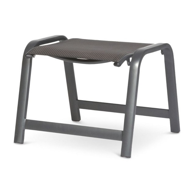 Nova Footrest textileen bekleding Mixed Grey (55x57x43 cm) ~
