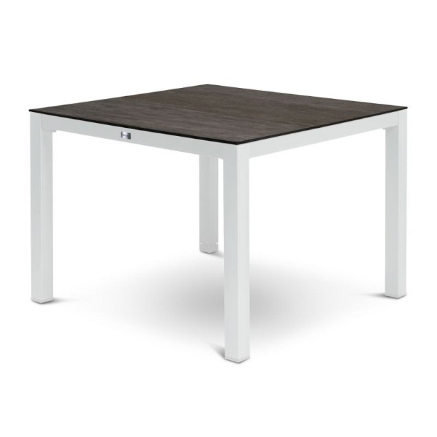 Briga Dutch Table Trespa blad kleur Forest Grey Wit Frame / Forest Grey (100x100 cm) ~