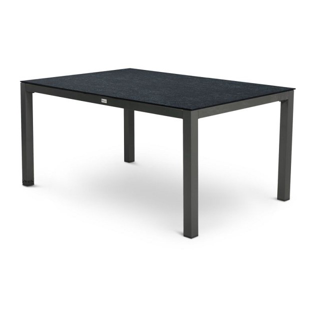 Briga Dutch Table Trespa blad kleur Forest Grey Silver Frame / Forest Grey (160x90 cm) ~