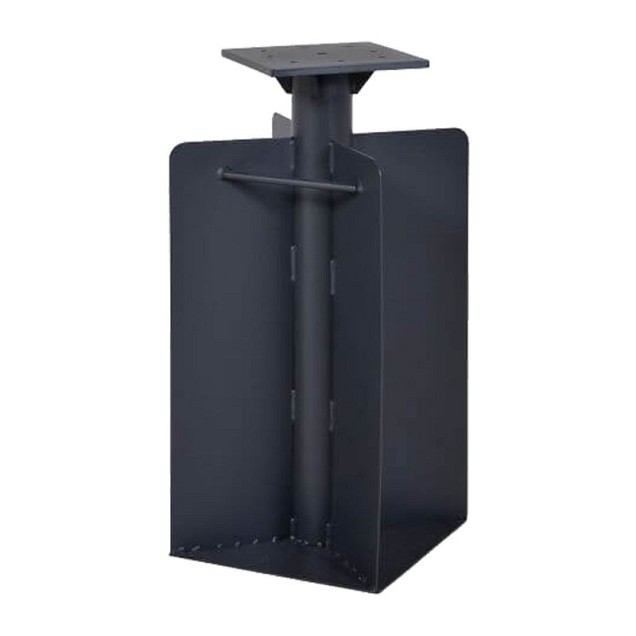 Parasolvoet Ingraafbaar stalen voetvoor zweefparasols Charcoal (28x28x60 cm) ~