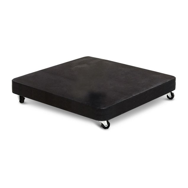 Parasolvoet 120 kg verrijdbare parasolvoetvoor zweefparasols  (85x85x8 cm) ~
