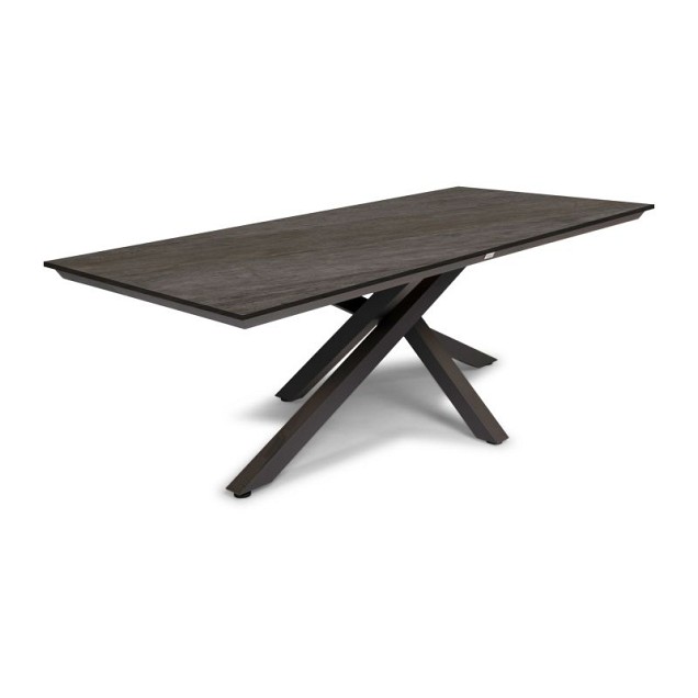 Omnigo Dining Table 220x100x75 cm Charcoal ~