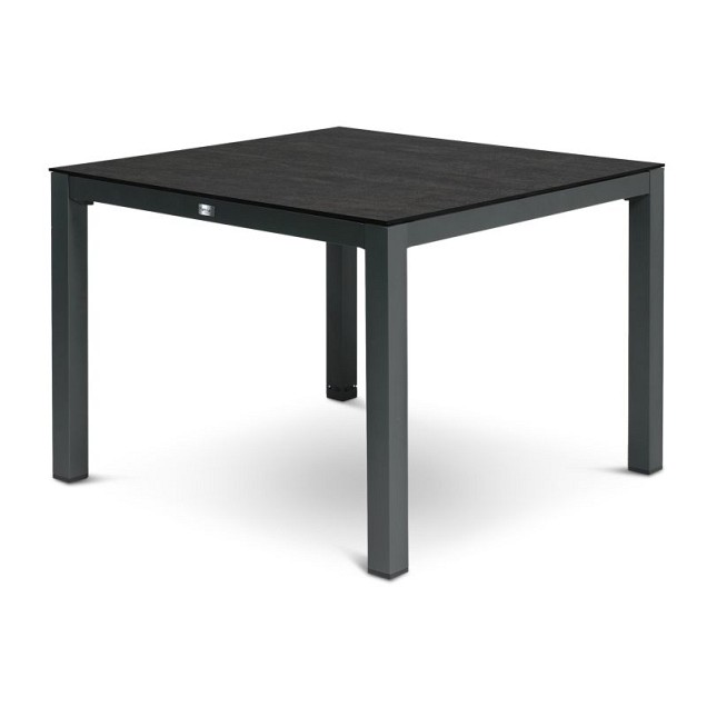 Briga Dutch Table Dekton steen Blad kleur Bromo Charcoal Frame / Bromo (80x80 cm) ~