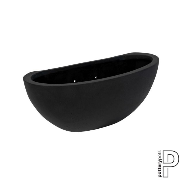 Pottery Pots plantenbak Mini Dorant Wally L Black (lxbxh) 43x17x17 cm. ~