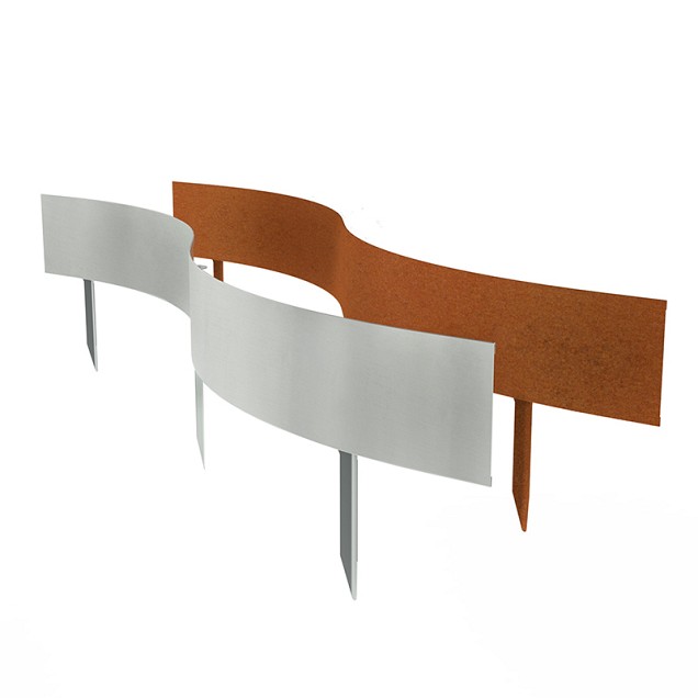Multi-Edge Advance corten 100x20 cm. 1-3 mm. dikte ~