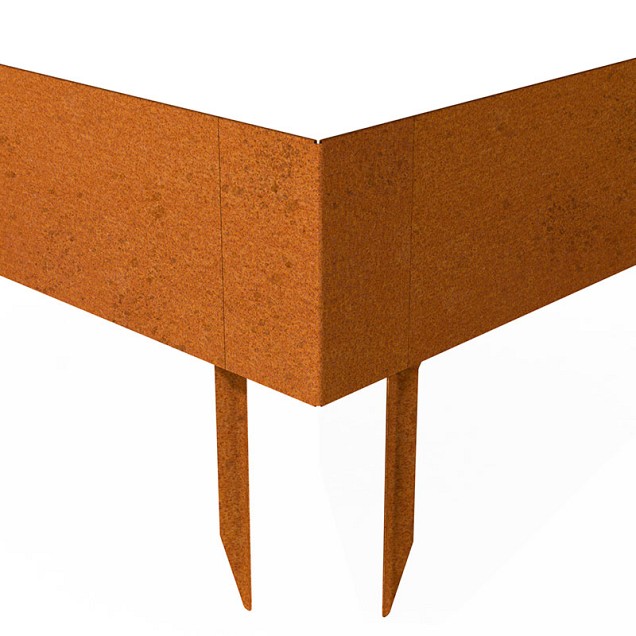 Multi-Edge Advance corten hoekstuk + koppelset ~