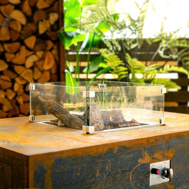Brann gasbrander 120x80x50 cm. Corten ~