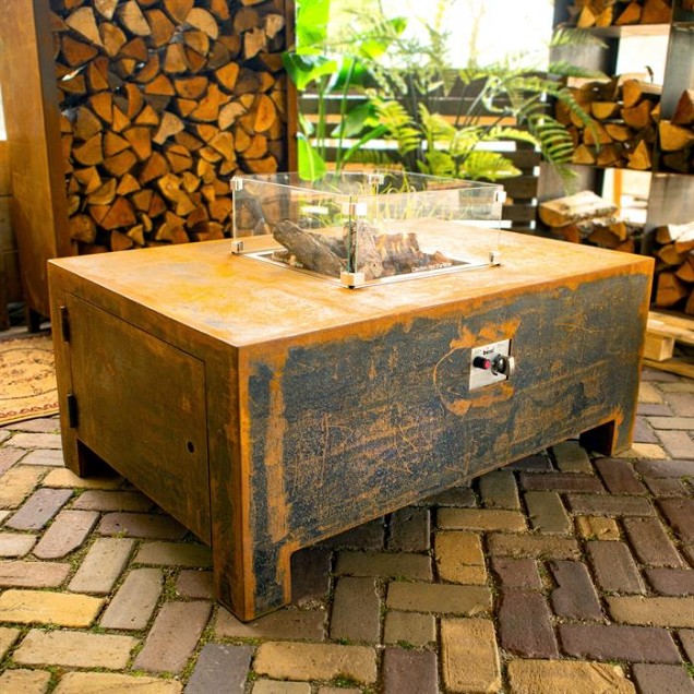 Brann gasbrander 120x80x50 cm. Corten ~