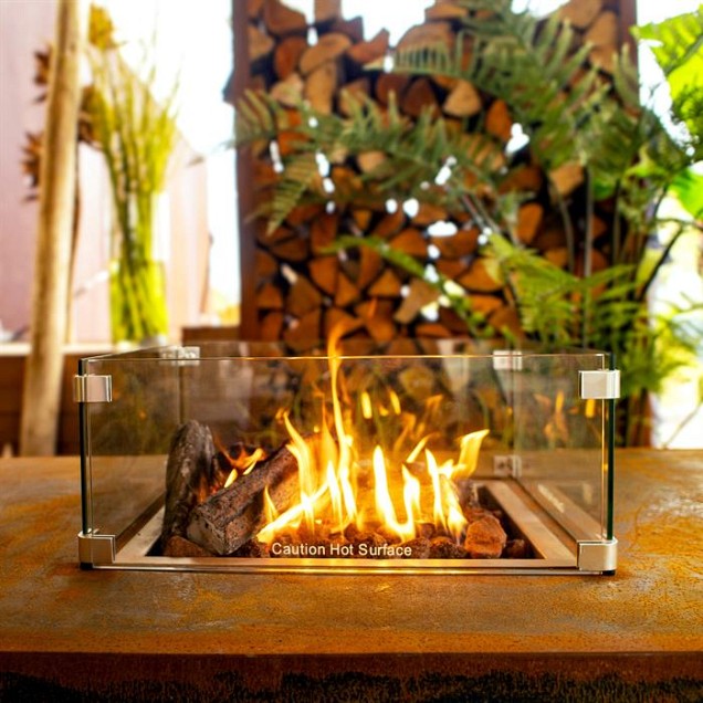 Brann gasbrander 120x80x50 cm. Corten ~