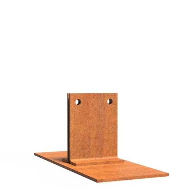 Piketpalen CorTen 20x8,3x8 cm. ~