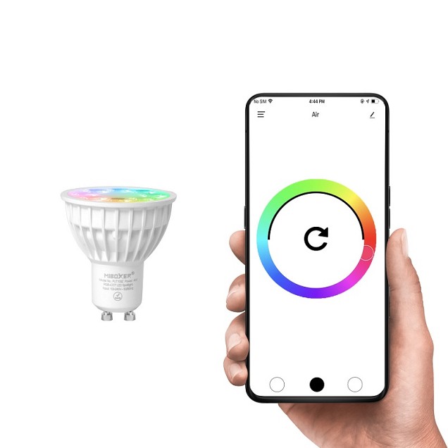 Lichtbron GU10 LED RGD 4W (bedienbaar) (OP=OP) ~