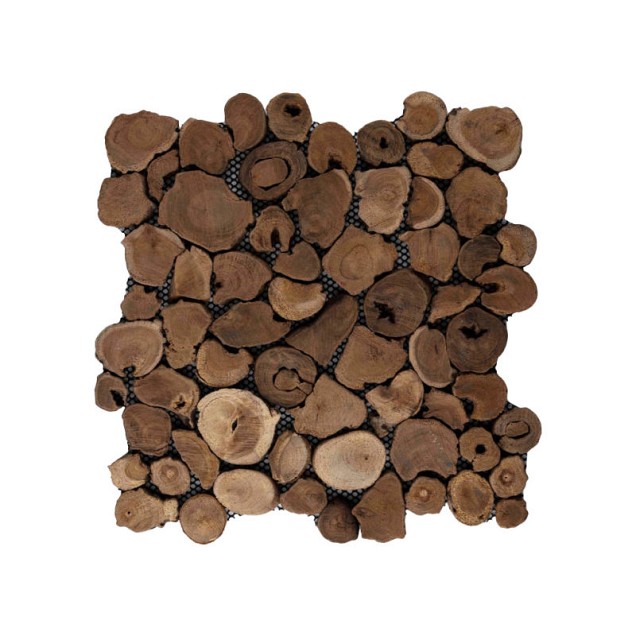 Wood panels 04 coin root 30x30x1,5 cm. ~