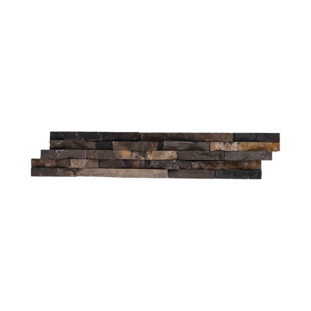 Stone panels 03 grey brown 10x50 cm. ~