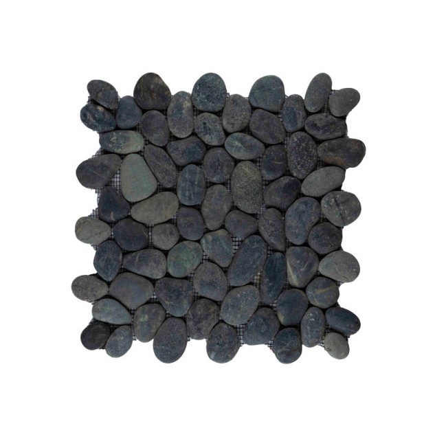 Pebble regular black 30x30 cm. ~