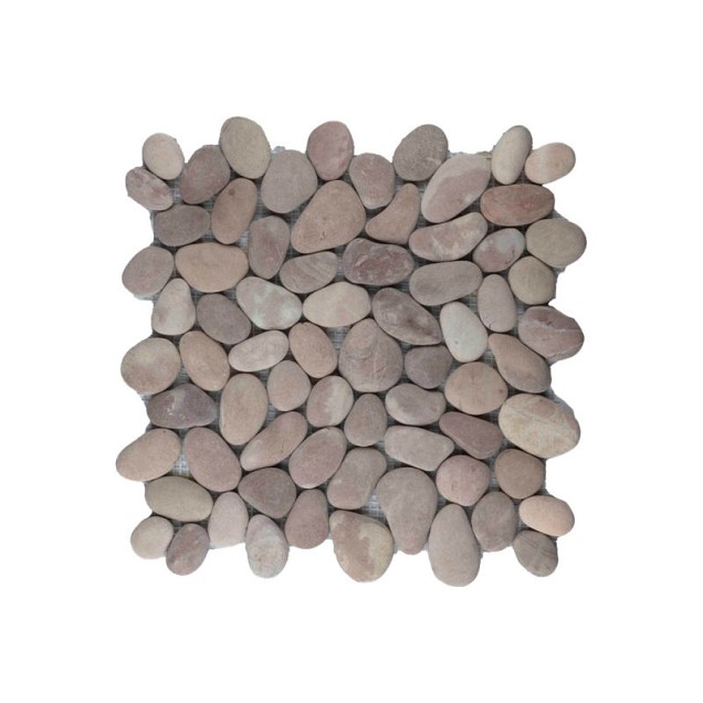 Pebble regular caramel dark pink 30x30 cm. ~