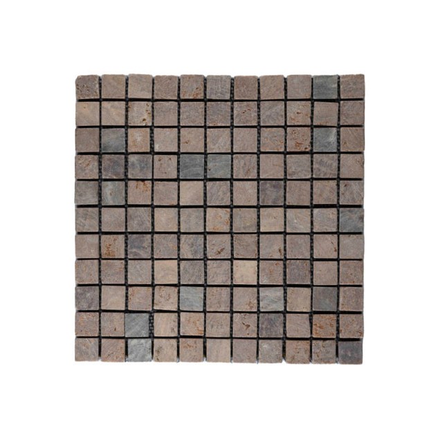 Metric mosaic 2.5x2.5 sunset brown 30x30 cm. ~