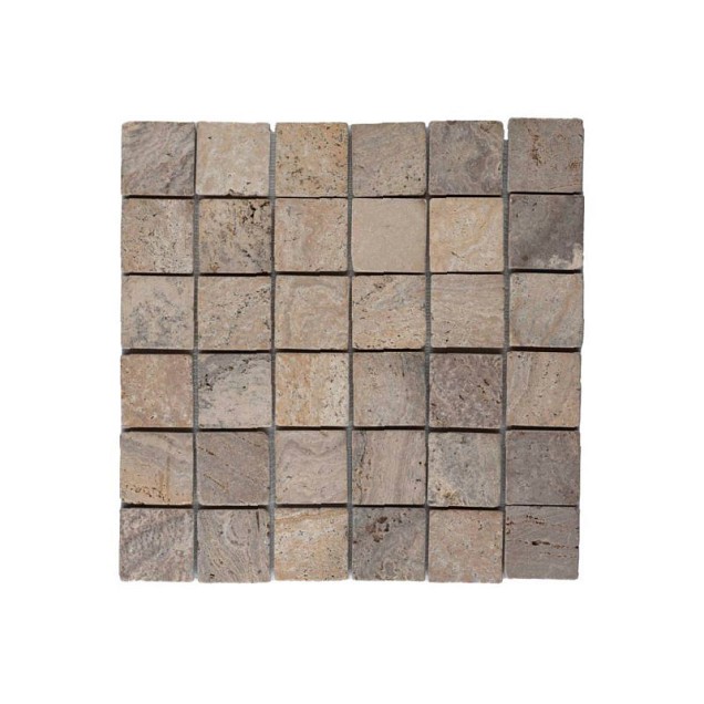 Metric mosaic 5x5 sunset brown 30x30 cm. ~