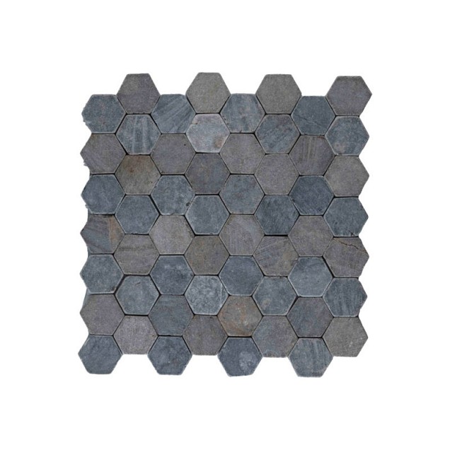 Parquet hexagon small light grey 30x30 cm. ~