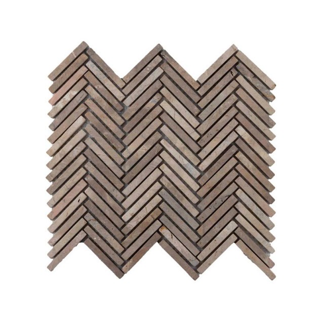 Parquet Fishbone 1x7.3 light brown 30x30 cm. ~