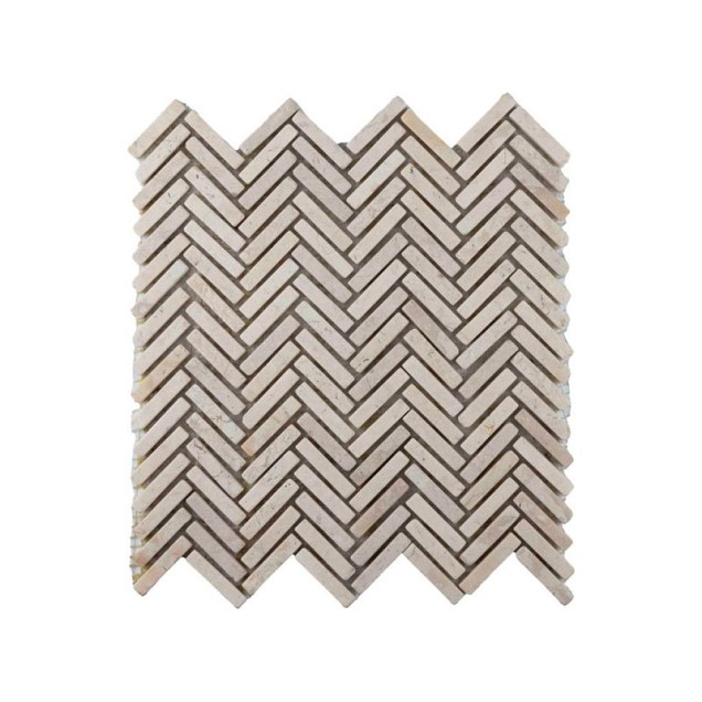 Parquet Fishbone 1x4.8 cream 30x30 cm. ~