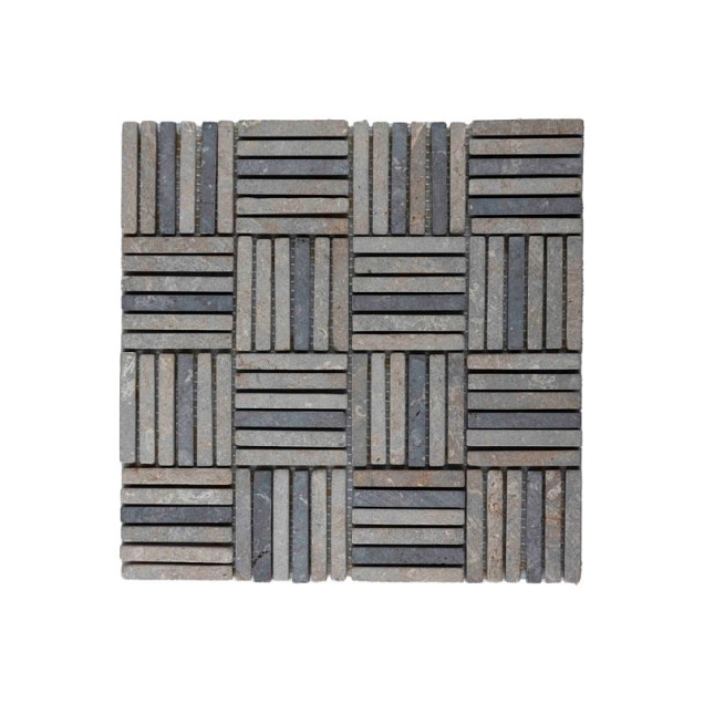Parquet Split 1x7.3 light grey 30x30 cm. ~