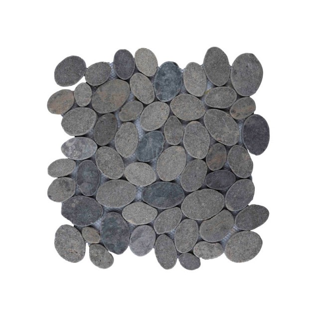 Mosaic oval light grey 30x30 cm. ~