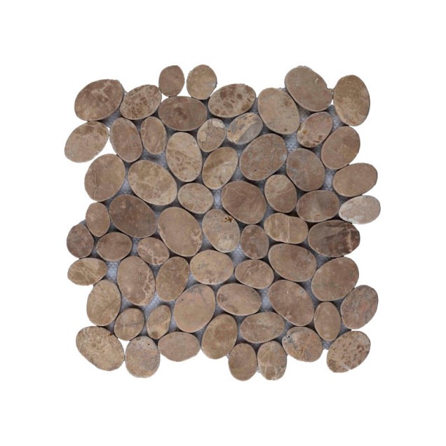 Mosaic oval light brown 30x30 cm. ~