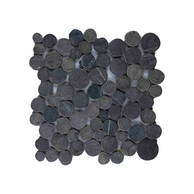 Mosaic coin grey 30x30 cm. ~