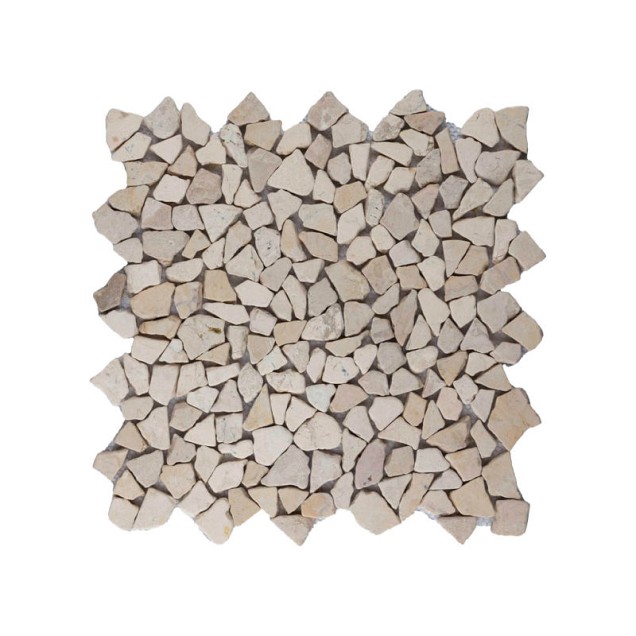 Mosaic regular small cream 30x30 cm. ~