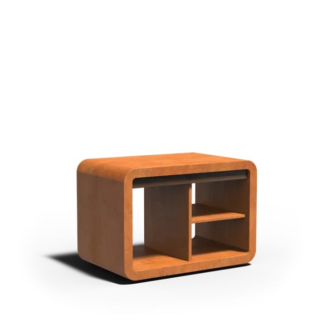 Dome Station 119x83,5x75 cm. Corten + Bamboe ~