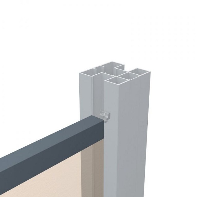 Boston Alu U-lijst start/stop L-175cm 25x30mm zonder connectors RAL7016 ~