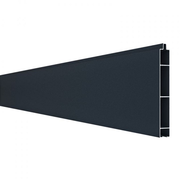 Alu tand + groef profiel 21x160 mm. (wb150) L-178 cm. RAL9005 ~