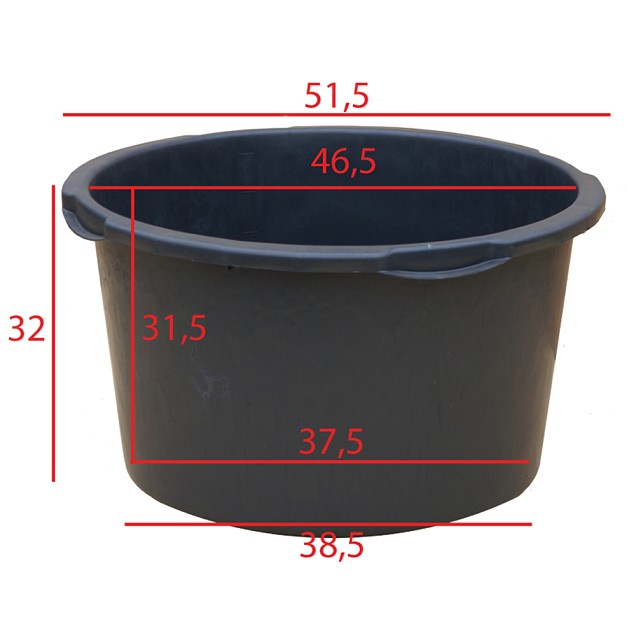 Kuip 45 liter ø 52 x h.33 cm ~