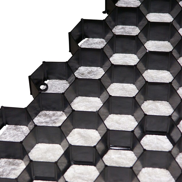 Trudigravel + doek 70 gr/m² zwart 120 x 80 x 3 cm ~