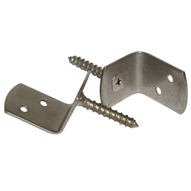 L beslag RVS per SET MET SCHROEFJES ~