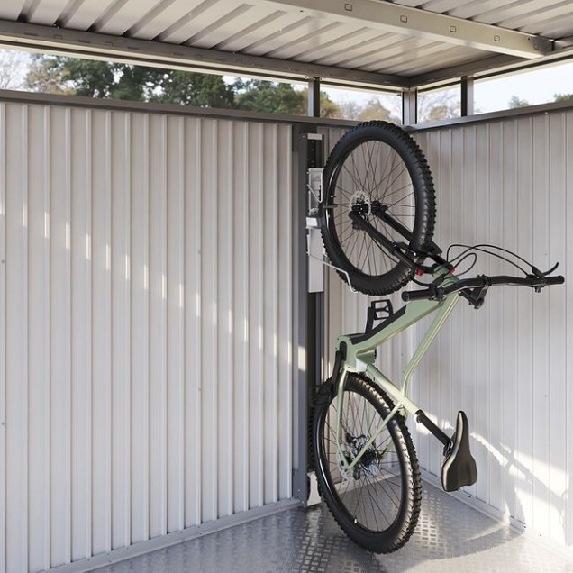 BikeLift voor tuinhuis met draaimechanisme donkergrijs metallic ~