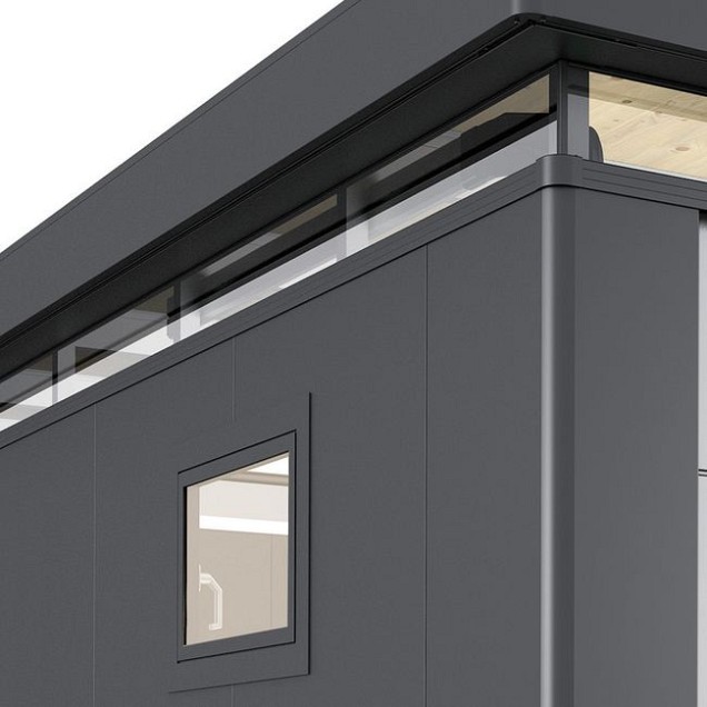 Draaikiepraam CN links donkergrijs metallic ~