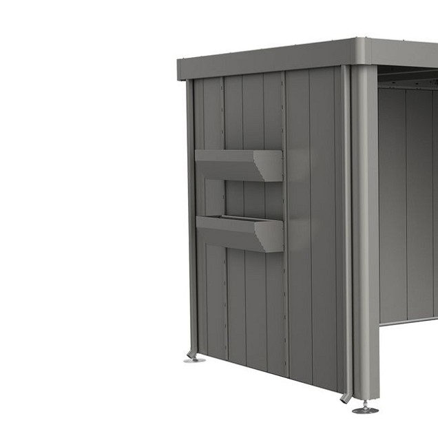 FloraBoard voor Zijdak berging Neo kwartsgrijs-metallic ~