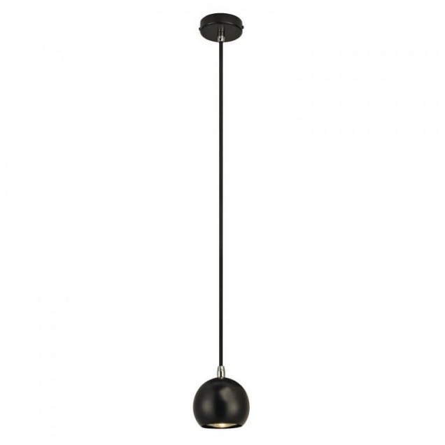 LIGHT EYE BALL zwart/chroom 1xGU10 (uitlopend 2024) ~