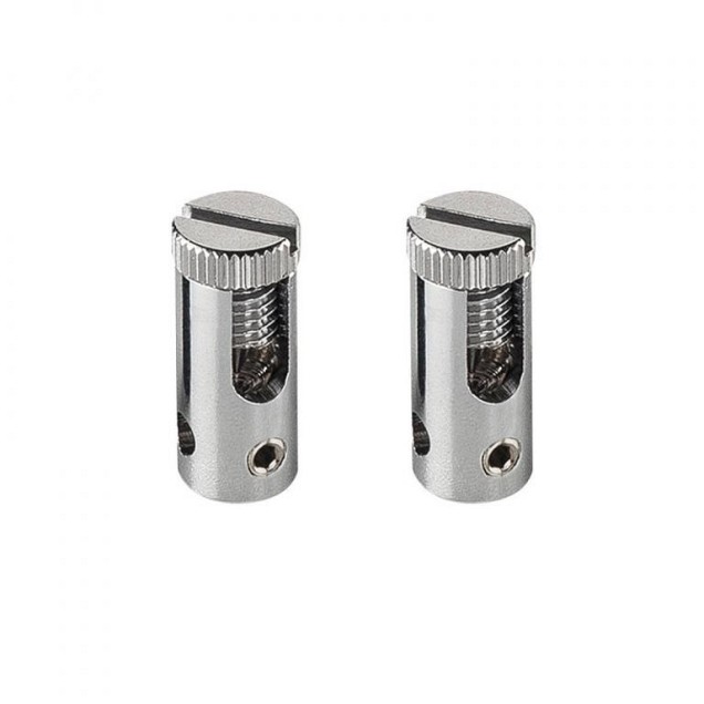 Voeding voor LV-draadsysteem chroom, 2 stuks ~