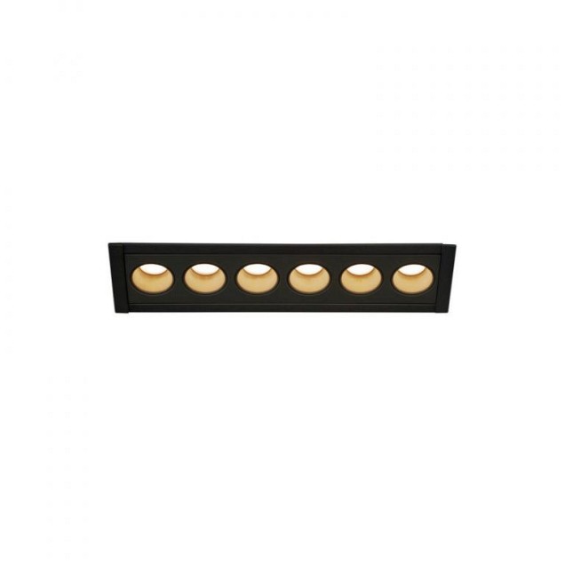 MILANDOS 6 zwart 6xLED 3000K 45° (uitlopend 2024) ~